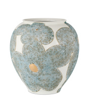 Currey 1200-0978 - Bloom Blue & Ivory Vase