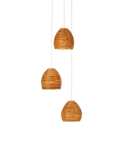 Currey 9000-0999 - Beehive 3-Light Round Multi-Drop Pendant