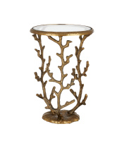 Currey 4000-0141 - Coral Brass Accent Table