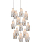Currey 9000-1273 - Posh 15-Light Round Multi-Drop Pendant