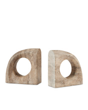 Currey 1200-0816 - Russo Travertine Object Set of 2