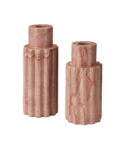 Currey 1200-0953 - Penrose Pink Candle Holder Set of 2