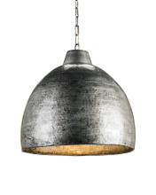 Currey 9782 - Earthshine Large Steel Pendant