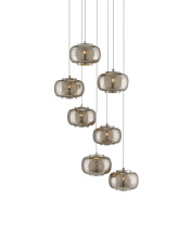 Currey 9000-0690 - Pepper 7-Light Round Multi-Drop Pendant